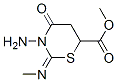 3-Amino-3,4,5,6-tetrahydro-2-(methylimino)-4-oxo-2H-1,3-thiazine-6-carboxylic acid methyl ester CAS#: 54824-05-4
