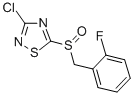 3-CHLORO-5-(2-FLUOROBENZYLSULFINYL)-1,2,4-THIADIAZOLE CAS#: 486997-72-2