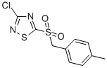 3-CHLORO-5-(4-METHYLBENZYLSULFONYL)-1,2,4-THIADIAZOLE CAS#: 494763-26-7