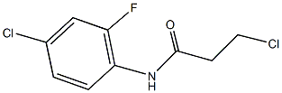 3-CHLORO-N-(4-CHLORO-2-FLUOROPHENYL)PROPANAMIDE CAS#: 545385-13-5