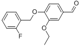 3-ETHOXY-4-(2-FLUORO-BENZYLOXY)-BENZALDEHYDE CAS#: 423724-00-9