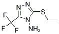 3-(ETHYLSULFANYL)-5-(TRIFLUOROMETHYL)-4H-1,2,4-TRIAZOL-4-AMINE CAS#: 459210-90-3
