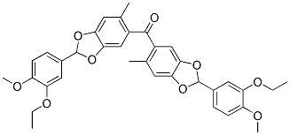 3-Ethoxy-4-methoxyphenyl(6-methyl-1,3-benzodioxol-5-yl) ketone CAS#: 52806-41-4
