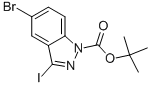 3-IODO-5-BROMO-1H-INDAZOLE-1-CARBOXYLIC ACID TERT-BUTYL ESTER CAS#: 459133-68-7