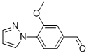3-METHOXY-4-(1H-PYRAZOL-1-YL)BENZALDEHYDE CAS#: 433920-87-7