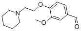 3-METHOXY-4-(2-PIPERIDIN-1-YL-ETHOXY)-BENZALDEHYDE CAS#: 46995-88-4