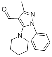 3-METHYL-1-PHENYL-5-PIPERIDIN-1-YL-1H-PYRAZOLE-4-CARBALDEHYDE CAS#: 5499-70-7