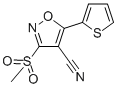 3-(METHYLSULFONYL)-5-(2-THIENYL)ISOXAZOLE-4-CARBONITRILE CAS#: 499771-08-3