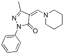 3-Methyl-1-phenyl-4-(piperidinomethylene)-2-pyrazolin-5-one CAS#: 5496-04-8