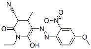 3-Pyridinecarbonitrile, 1-ethyl-1,2-dihydro-6-hydroxy-5-(4-methoxy-2-nitrophenyl)azo-4-methyl-2-oxo- CAS#: 49744-42-5