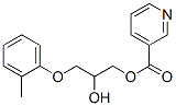3-Pyridinecarboxylic acid 2-hydroxy-3-(2-methylphenoxy)propyl ester CAS#: 533-07-3