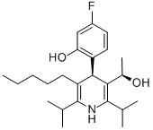 3-Pyridinemethanol, 4-(4-fluoro-2-hydroxyphenyl)-a-methyl-2,6-bis(1-methylethyl)-5-pentyl-, (aR,4R)- (9CI) CAS#: 503610-19-3