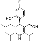 3-Pyridinemethanol, 4-(4-fluoro-2-hydroxyphenyl)-a-methyl-2,6-bis(1-methylethyl)-5-propyl-, (aR,4R)- (9CI) CAS#: 503610-18-2
