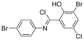 3-bromo-N-(4-bromophenyl)-5-chloro-2-hydroxybenzenecarboximidoyl chloride CAS#: 52117-16-5