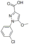 3-carboxy-1-(3-chlorophenyl)-5-methoxypyrazole CAS#: 55983-75-0