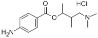 3-(dimethylamino)-1,2-dimethylpropyl p-aminobenzoate monohydrochloride CAS#: 532-62-7