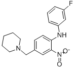 3-fluoro-N-(2-nitro-4-((piperidin-1-yl)methyl)phenyl)benzenamine CAS#: 509093-96-3
