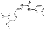 3,4-dimethoxybenzaldehyde N-(3-methylphenyl)thiosemicarbazone CAS#: 49773-67-3