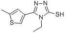 3H-1,2,4-Triazole-3-thione,4-ethyl-2,4-dihydro-5-(5-methyl-3-thienyl)-(9CI) CAS#: 438230-66-1