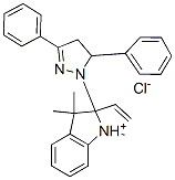 3H-Indolium, 2-2-(4,5-dihydro-3,5-diphenyl-1H-pyrazol-1-yl)ethenyl-1,3,3-trimethyl-, chloride CAS#: 52204-20-3