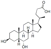 (3b,5b,6a)-3,6-dihydroxy-Cholan-24-oic acid CAS#: 570-84-3