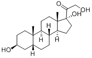 3beta,17,21-trihydroxy-5beta-pregnan-20-one CAS#: 601-03-6
