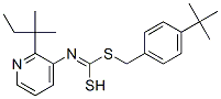 (4-(1,1-Dimethylethyl)phenyl)methyl 1,1-dimethylpropyl-3-pyridinylcarbonimidodithioate CAS#: 51379-05-6