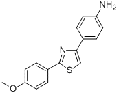 4-(2-(4-METHOXYPHENYL)THIAZOL-4-YL)BENZENAMINE CAS#: 54883-29-3