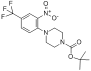 4-(2-Nitro-4-trifluoromethyl-phenyl)-piperazine-1-carboxylic acid tert-butyl ester CAS#: 474329-72-1
