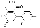 4-(2,4-Difluorophenyl)-1,4,5,6-tetrahydro-2-methyl-6-oxo-3-pyridinecarboxylic ac CAS#: 487057-91-0
