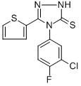 4-(3-CHLORO-4-FLUOROPHENYL)-5-(2-THIENYL)-2,4-DIHYDRO-3H-1,2,4-TRIAZOLE-3-THIONE CAS#: 477334-48-8