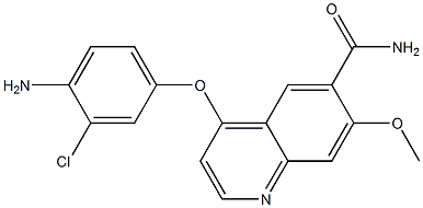 4-(4-aMino-3-chlorophenoxy)-7-Methoxyquinoline-6-carboxaMide CAS#: 417722-93-1