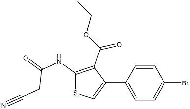 4-(4-broMophenyl)-2-(2-cyano-acetylaMino)-thiophene-3-carboxylic acid ethyl ester CAS#: 546064-73-7