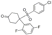 4-(4-chlorophenylsulfonyl)-4-(2,5-difluorophenyl)cyclohexanone CAS#: 471903-20-5