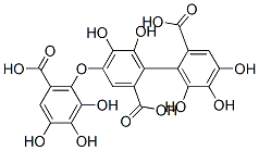 4-(6-Carboxy-2,3,4-trihydroxyphenoxy)-4',5,5',6,6'-pentahydroxy-1,1'-biphenyl-2,2'-dicarboxylic acid CAS#: 517-54-4