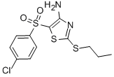 4-AMINO-5-(4-CHLOROPHENYLSULFONYL)-2-(PROPYLTHIO)THIAZOLE CAS#: 494763-20-1