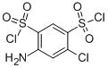 4-AMINO-6-CHLORO-BENZENE-1,3-DISULFONYL DICHLORIDE CAS#: 671-89-6
