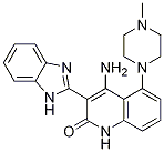 4-Amino-3-(1H-benzimidazol-2-yl)-5-(4-methylpiperazin-1-yl)quinolin-2(1H)-one CAS#: 405169-01-9