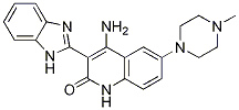 4-Amino-3-(1H-benzimidazol-2-yl)-6-(4-methyl-1-piperazinyl)-2(1H)-quinolinone CAS#: 405168-08-3