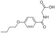 (4-BUTOXY-BENZOYLAMINO)-ACETIC ACID CAS#: 51220-55-4