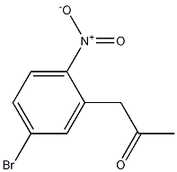 4-Bromo-2-(2-oxopropyl)-1-nitrobenzene CAS#: 6127-15-7
