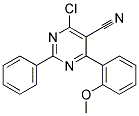 4-CHLORO-6-(2-METHOXYPHENYL)-2-PHENYL-5-PYRIMIDINECARBONITRILE CAS#: 477853-97-7