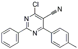4-CHLORO-6-(4-METHYLPHENYL)-2-PHENYL-5-PYRIMIDINECARBONITRILE CAS#: 477853-91-1