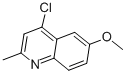 4-CHLORO-6-METHOXY-2-METHYLQUINOLINE CAS#: 50593-73-2