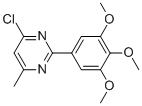 4-CHLORO-6-METHYL-2-(3,4,5-TRIMETHOXYPHENYL)PYRIMIDINE CAS#: 56302-40-0