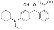 4-CYCLOHEXYLAMINO-N-ETHYL-2-HYDROXYBENZOPHENONE-2'-CARBOXYLIC ACID CAS#: 55109-92-7