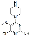 4-Chloro-2-methylamino-5-methylthio-6-piperazinopyrimidine CAS#: 55921-71-6