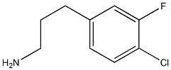 4-Chloro-3-fluorobenzenepropanaMine CAS#: 465529-47-9
