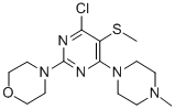 4-Chloro-6-(4-methylpiperazino)-5-methylthio-2-morpholinopyrimidine CAS#: 55921-68-1