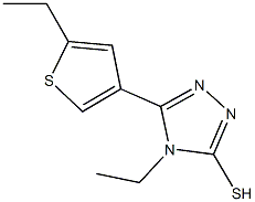 4-ETHYL-5-(5-ETHYLTHIEN-3-YL)-4H-1,2,4-TRIAZOLE-3-THIOL CAS#: 438230-04-7
